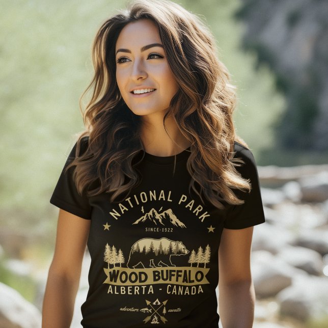 Wood Buffalo National Park Wilderness Scenery T Shirt (Skapare uppladdad)