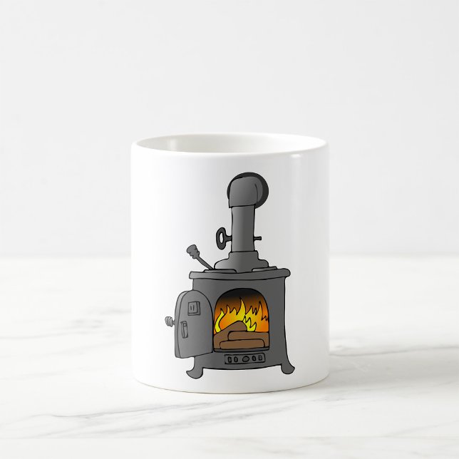 Wood Burner Stove Kaffemugg (Skapare uppladdad)