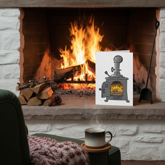 Wood Burner Stove Kort (Skapare uppladdad)