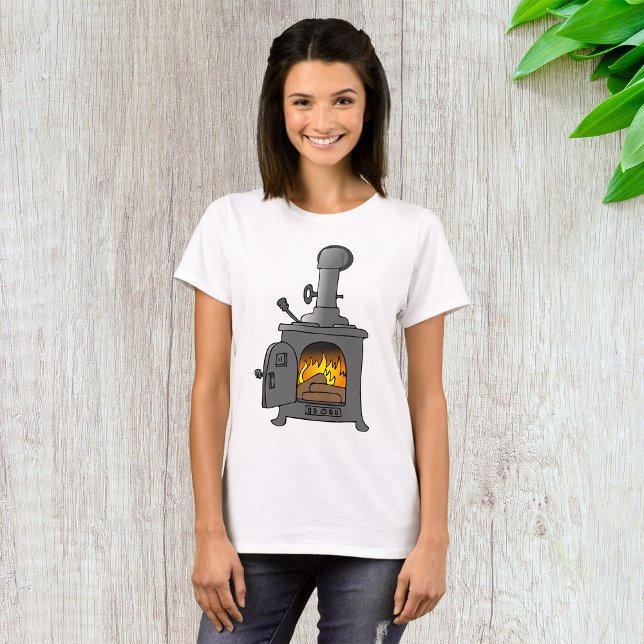 Wood Burner Stove T Shirt (Skapare uppladdad)