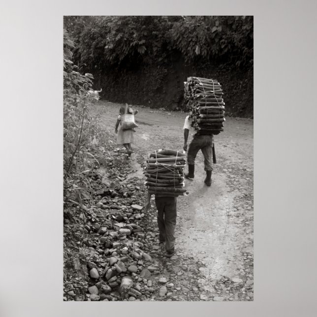 Wood Carriers, Guatemala Poster (Framsidan)
