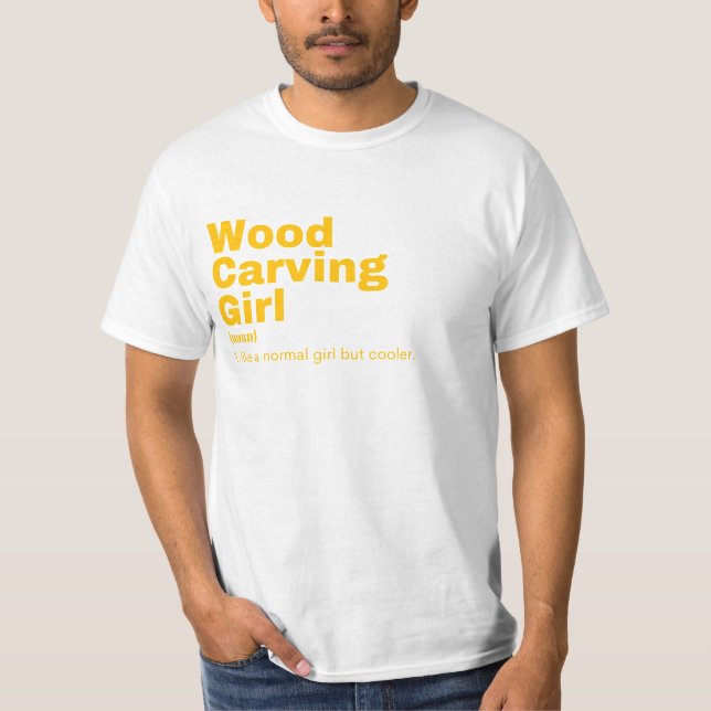 Wood Carving T Shirt (Framsida)