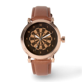 Wood Dartboard Watch Armbandsur
