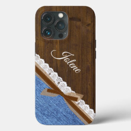 Wood Denim och Snöre Western Thmet 