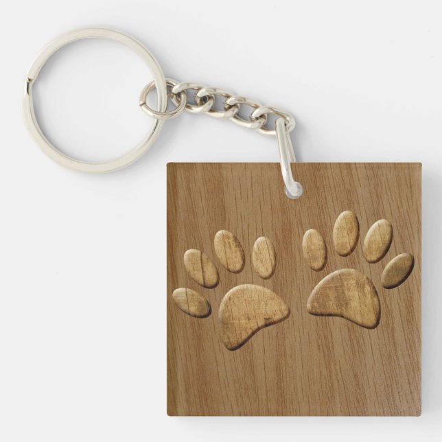 Wood Dog Paw Prints (Framsidan)