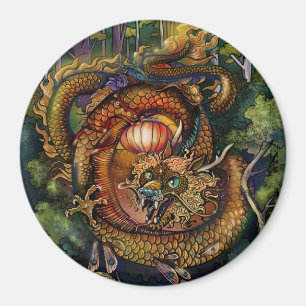 Wood Dragon 2024 Magnet