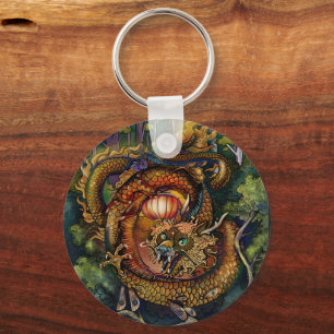 Wood Dragon 2024 Nyckelring