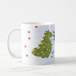 Wood Dragon Blue Kaffemugg