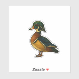 Wood Duck Sticker Klistermärken
