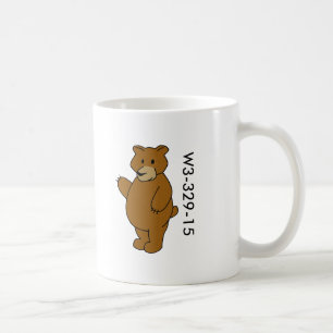 Wood emblembjörnmugg kaffemugg