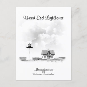Wood End Lighthouse - Massachusetts Vykort
