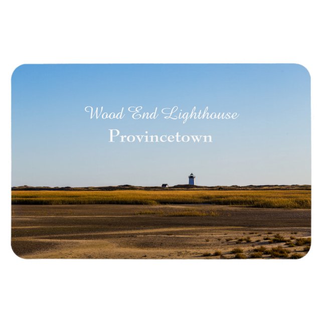 Wood End Lighthouse, Provincetown Magnet (Horisontell)