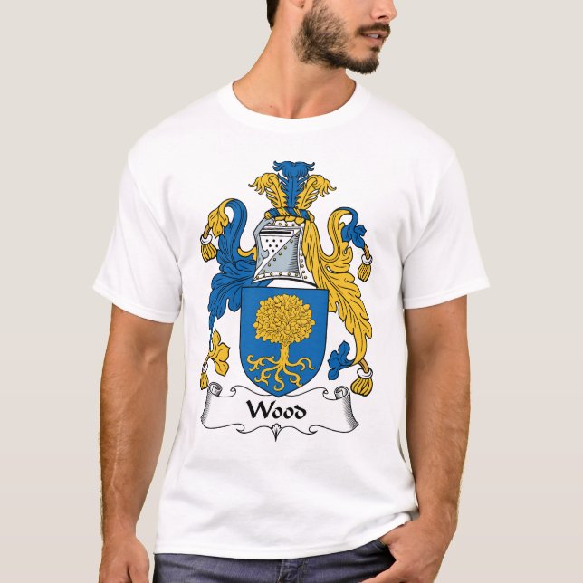 Wood familjvapensköld tee (Framsida)
