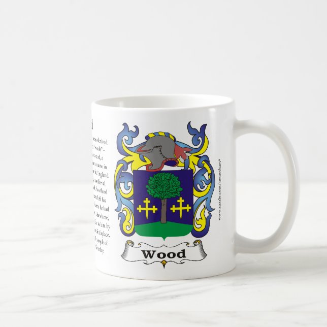 Wood familjvapensköldmugg kaffemugg (Höger)