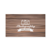 Wood fotografi med kameran - visitkort