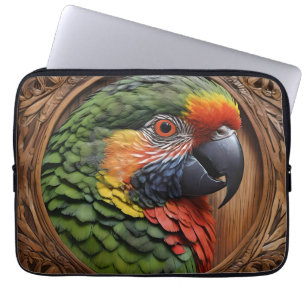 Wood Framed Australian Rainbow Lorikeet Laptop Fodral