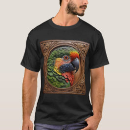 Wood Framed Australian Rainbow Lorikeet T Shirt