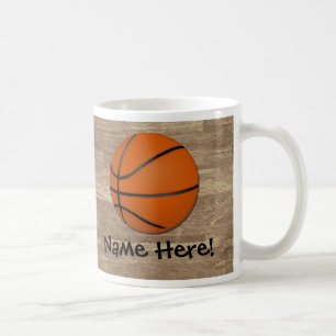 Wood golv för personligbasket kaffemugg
