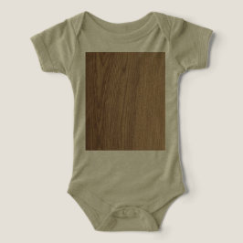 Wood Grain Baby Bodykostin T Shirt