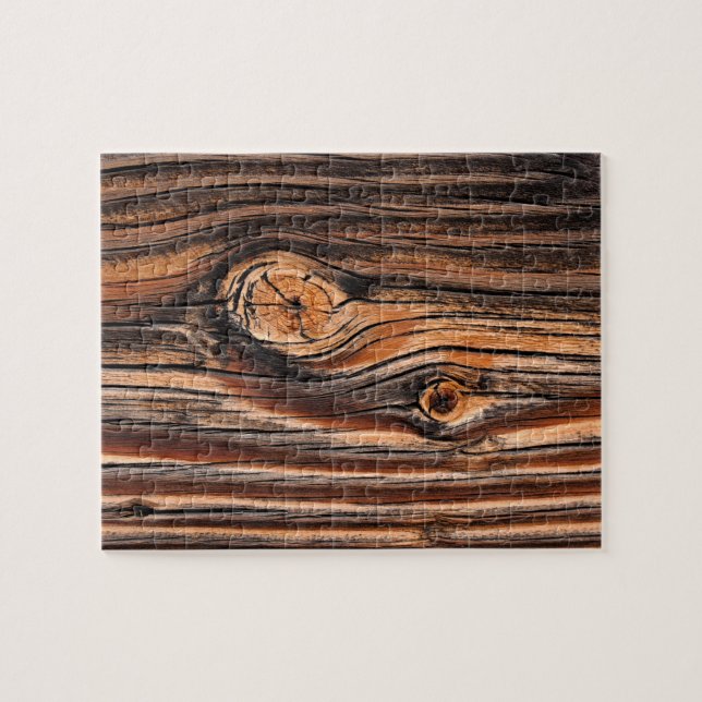 Wood Grain Knot Struktur Pussel (Horisontell)