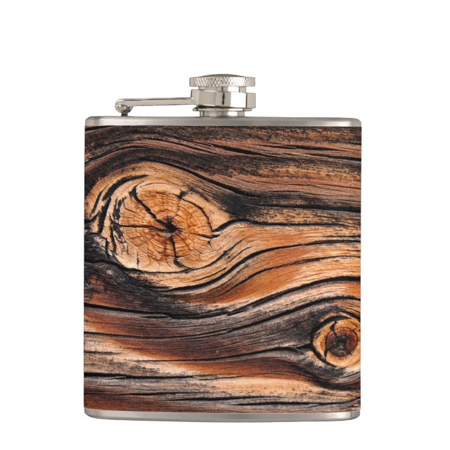 Wood Grain Mönster Fickplunta (Framsidan)