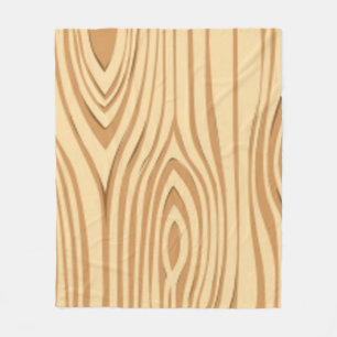 WOOD GRAIN MÖNSTER FLEECEFILT