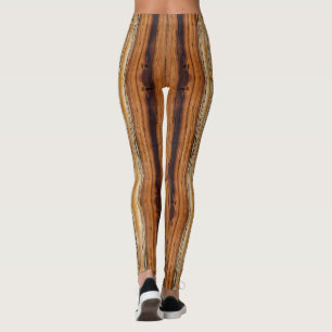 Wood Grain Mönster   Leggings