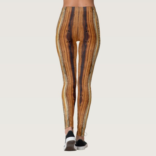 Wood Grain Mönster   Leggings (Baksida)