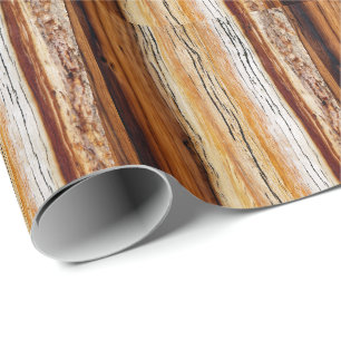 Wood Grain Mönster Presentpapper