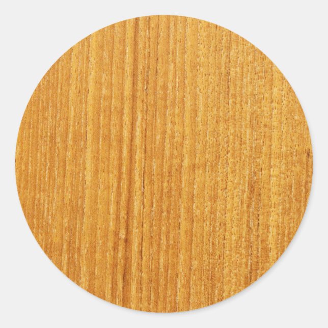 Wood Grain Mönster Runt Klistermärke (Framsida)
