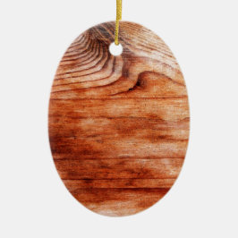 Wood Grain Struktur Julgransprydnad Keramik