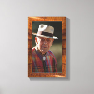 Wood gräns för efterföljd för fotoet 8x10 canvastryck