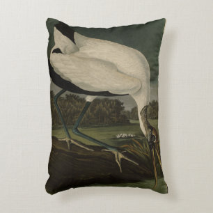Wood Ibiss (Ibis, Stork): Audubon Birds of America Prydnadskudde