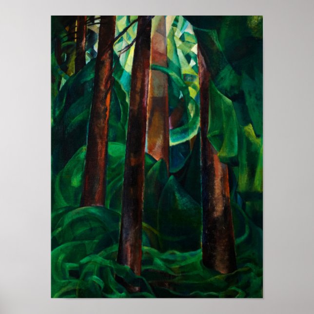 Wood Insida, 1930 av Emily Carr Poster (Framsidan)