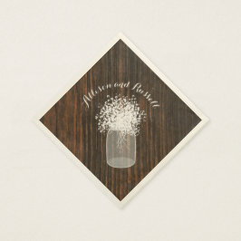Wood Inspired Mason Burk från Baby's Bandeand Bröl Pappersservett