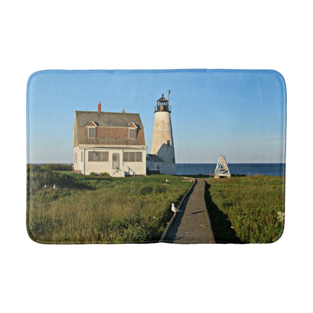 Wood Island fyr Maine Bath Mat Badrumsmatta (Framsidan)