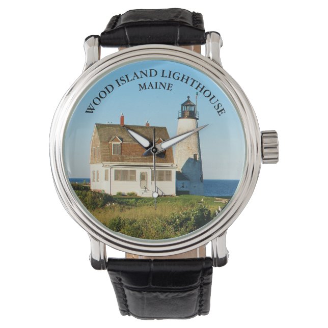 Wood Island Lighthouse, Maine eWatch Watch Watch W Armbandsur (Framsida)