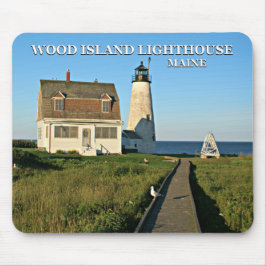Wood Island Lighthouse, Maine Mousepad Musmatta