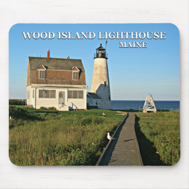 Wood Island Lighthouse, Maine Musmatta (Framsidan)