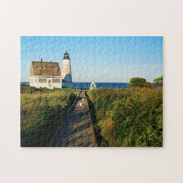 Wood Island Lighthouse, Maine Puzzle Pussel (Horisontell)