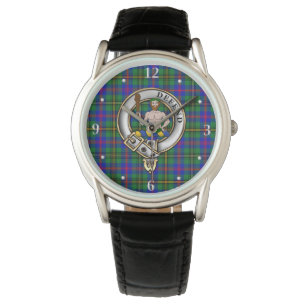 Wood Klan Badge & Tartan Watch Armbandsur