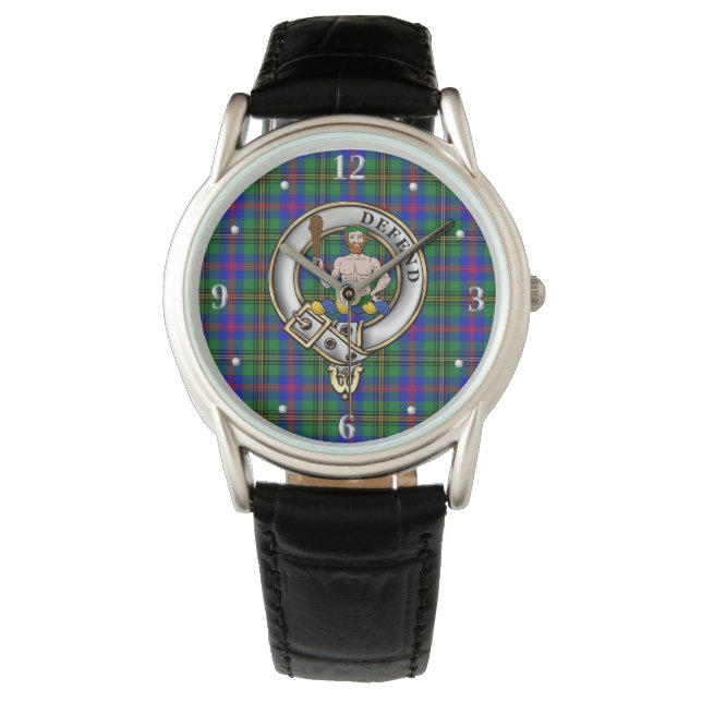 Wood Klan Badge & Tartan Watch Armbandsur (Framsida)