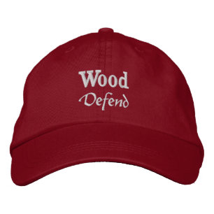 Wood Klan Motto Embroized Hat Broderad Keps