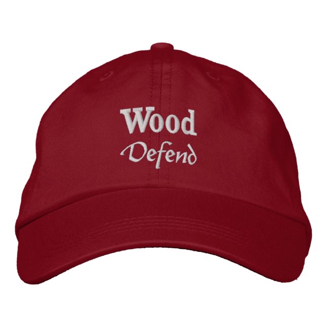 Wood Klan Motto Embroized Hat Broderad Keps (Framsida)