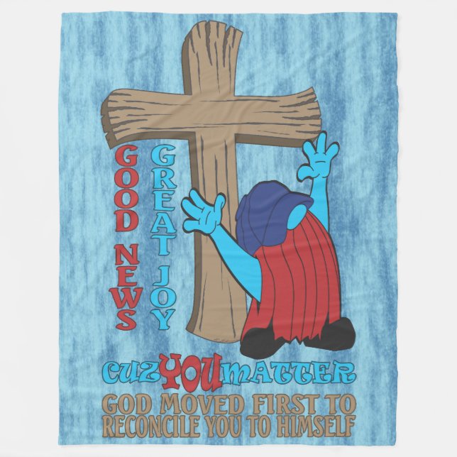 Wood Kor Cuz You Matter Gospel T-Shirt Fleecefilt (Framsidan)