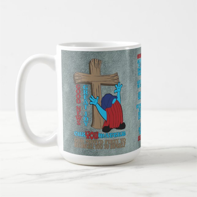 Wood Kor Cuz You Matter Gospel T-Shirt Kaffemugg (Vänster)