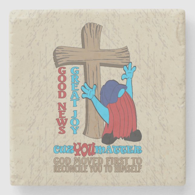 Wood Kor Cuz You Matter Gospel T-Shirt Stenunderlägg (Framsidan)