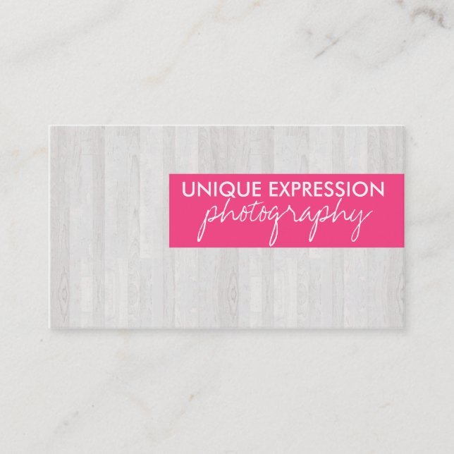 Wood korn visitkort (Framsida)