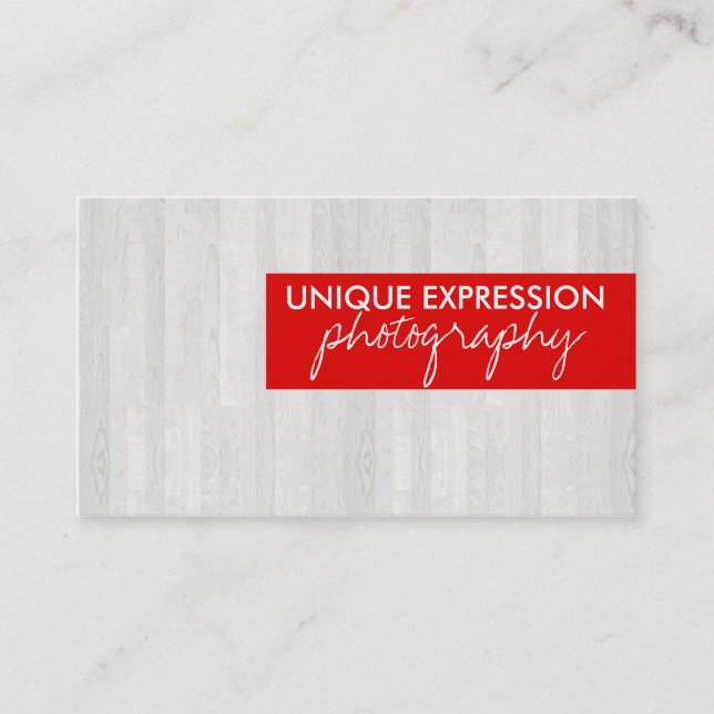 Wood korn visitkort (Framsida)