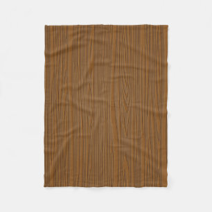 Wood kornillustration för brun Faux Fleecefilt